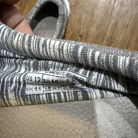 Hey Dude Wally Chambray Castlerock Men Size 12 Slip On Comfort Orthopedic Shoes - Picture 2 of 4